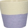 Duif plantenmand Riley duotoon crème / paars D 6,8 H 5,2 cm