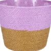 Duif plantenmand Riley duotoon paars / bruin D 13,5 H 11 cm