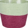 Duif plantenmand Riley duotoon groen / paars D 15,5 H 13 cm