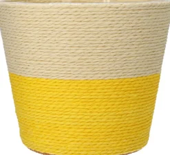 Duif plantenmand Riley naturel / geel D 19 H 16 cm