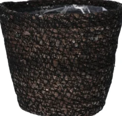 Duif plantenmand Roan zwart D 14,3 H 11,7 cm