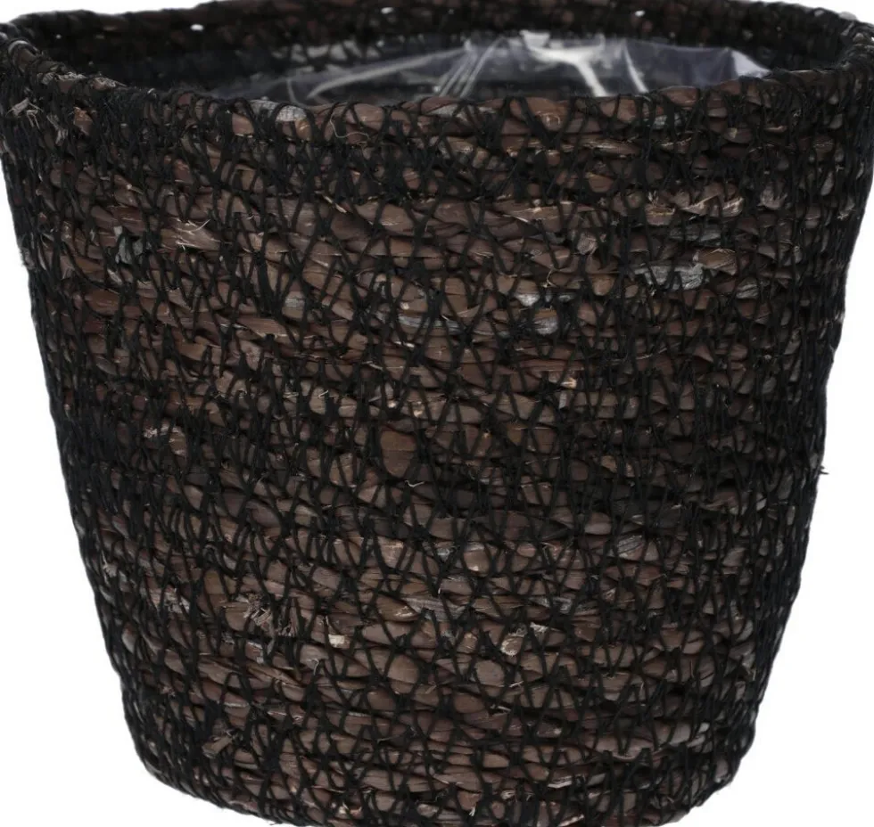Duif plantenmand Roan zwart D 18,5 H 16 cm