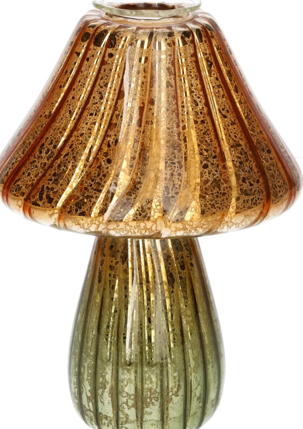 Duif vaas Amanita bruin / groen D 10 H 13 cm