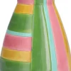 Duif vaas Cole groen / roze / geel D 10 H 18 cm
