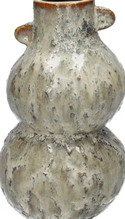 Duif vaas Hefei grijs / beige D 12 H 19,6 cm