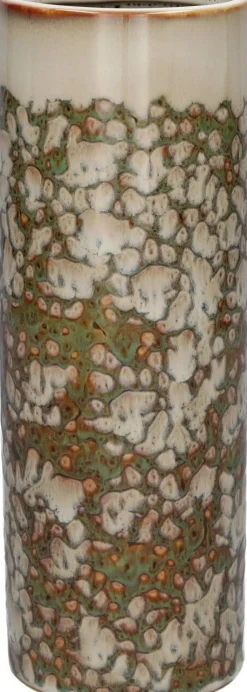 Duif vaas Horizon bruin / crème D 9 H 25 cm