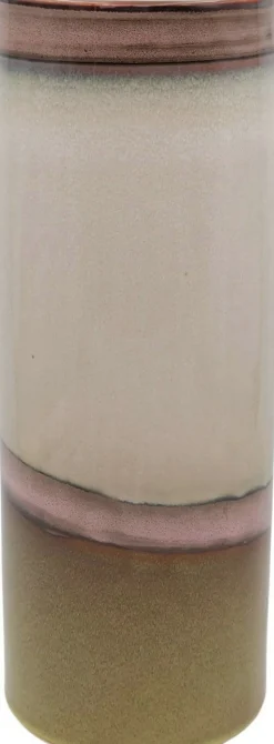 Duif vaas Horizon roze / groen / crème D 9 H 25 cm