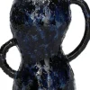 Duif vaas Jinan blauw / zwart D 11,7 H 23,5 cm