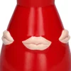 Duif vaas Lips rood / roze D 10 H 18 cm
