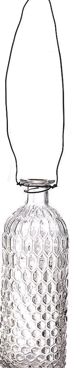 Duif vaas Louvre transparant D 8 H 24,8 cm