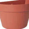 Easyday muur bloempot Smile terracotta 26 x 16,3 x 17 cm