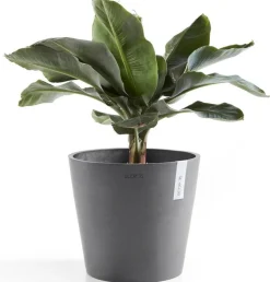 Ecopots bloempot Amsterdam grijs D 25 H 22 cm