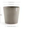 Ecopots bloempot Amsterdam taupe D 50 H 44 cm