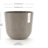 Ecopots bloempot Oslo taupe D 25 H 21,8 cm