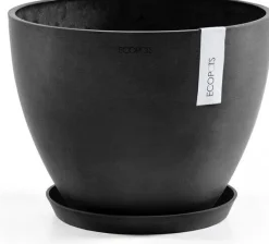 Ecopots plantenschotel Amsterdam donkergrijs D 21 H 2,5 cm