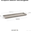 Ecopots plantenschotel Bruges taupe 67,3 x 22,5 x 2,8 cm