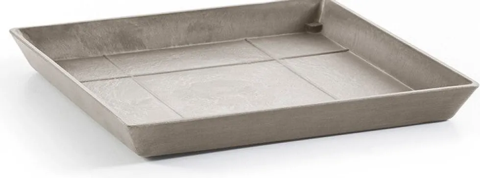 Ecopots plantenschotel Rotterdam taupe 28 x 28 x 3 cm