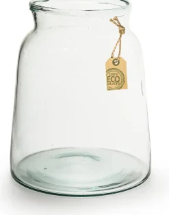 Eco vaas Eddy transparant D 17/21 H 22 cm