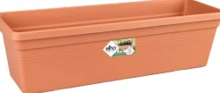 Elho balkonbak Green Basics terracotta 39,3 x 16,5 x 14 cm