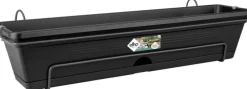 Elho balkonbak Green Basics zwart 68,5 x 26 x 16 cm