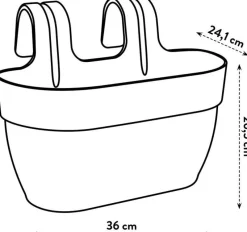Elho balkonbak Vibia Campana Easy Hanger wit 36 x 24,1 x 26,5 cm
