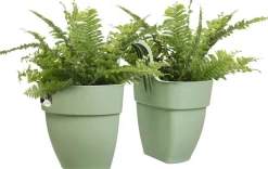 Elho balkonbak Vibia Campana Flower Twin groen 20,5 x 38,4 x 26,5 cm