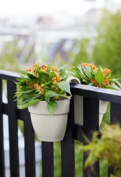 Elho balkonbak Vibia Campana Flower Twin wit 20,5 x 38,4 x 26,5 cm