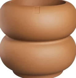 Elho bloempot Amber Roll bruin D 43 H 40 cm