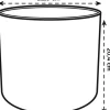 Elho bloempot B. for soft wit D 22 H 20,4 cm