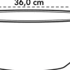 Elho bloempot Brussels wit 36 x 16 x 13,1 cm