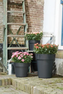 Elho bloempot Green Basics zwart D 29,5 H 25,2 cm