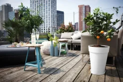 Elho bloempot Loft Urban wit D 33,5 H 45,3 cm