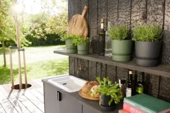 Elho bloempot met waterreservoir Greenville groen D 18,3 H 17,4 cm