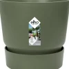 Elho bloempot met waterreservoir Greenville groen D 16 H 15,3 cm