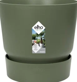 Elho bloempot met waterreservoir Greenville groen D 16 H 15,3 cm
