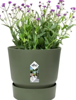 Elho bloempot met waterreservoir Greenville groen D 19,5 H 18,4 cm