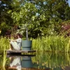 Elho bloempot met waterreservoir Greenville groen D 50 H 55 cm