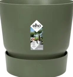 Elho bloempot met waterreservoir Greenville groen D 50 H 55 cm