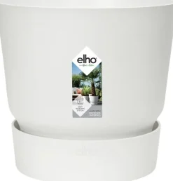 Elho bloempot met waterreservoir Greenville wit D 24,5 H 23,3 cm