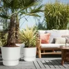 Elho bloempot met waterreservoir Greenville wit D 29,5 H 27,8 cm