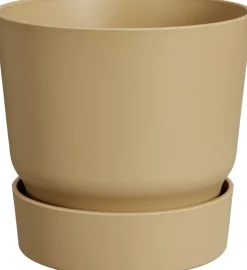 Elho bloempot op voet Greenville beige D 39 H 36,8 cm