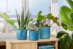 Elho bloempot The Ocean Collection blauw D 22 H 20,4 cm