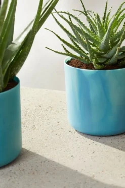 Elho bloempot The Ocean Collection blauw D 13,8 H 12,5 cm