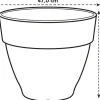 Elho bloempot Vibia Campana terracotta D 47 H 40,4 cm