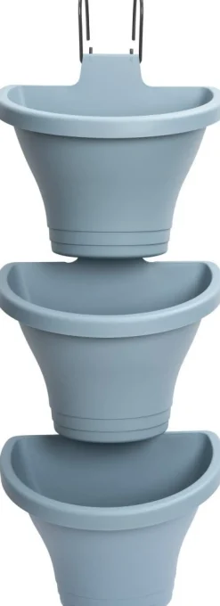 Elho hangpot Corsica lichtblauw 26,7 x 17 x 29,7 cm 3 stuks