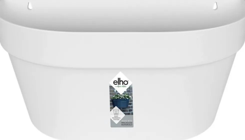 Elho muur bloempot Loft Urban wit 39,3 x 19,8 x 18,8 cm