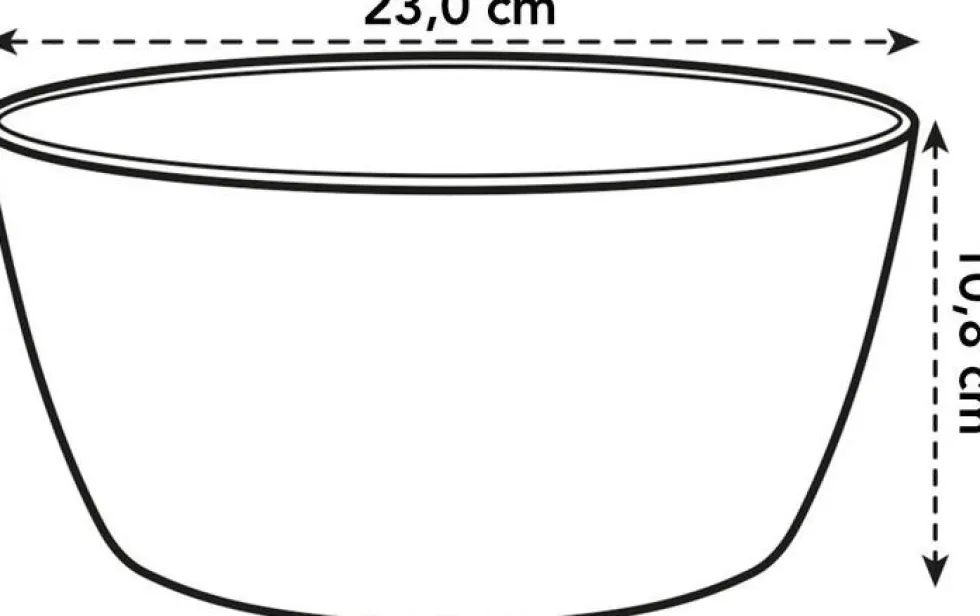 Elho plantenschaal Brussels wit D 22,9 H 10,8 cm