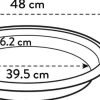 Elho plantenschotel Universeel antraciet D 48 H 6,8 cm