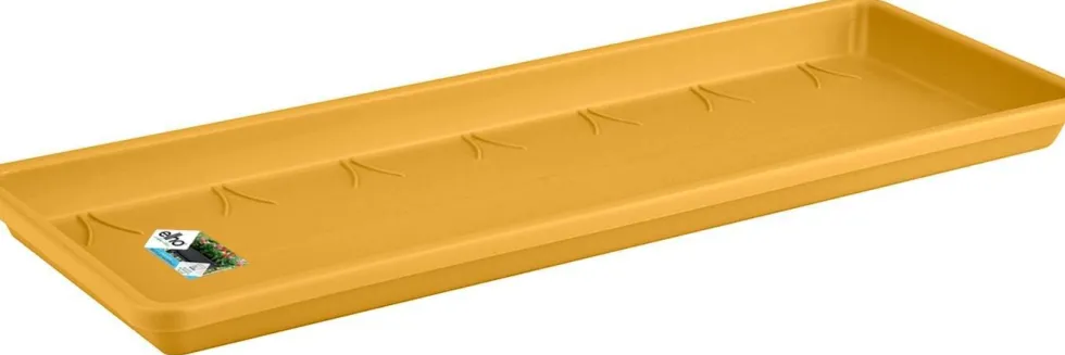 Elho schotel voor balkonbak Barcelona geel 35 x 16,7 x 2,7 cm