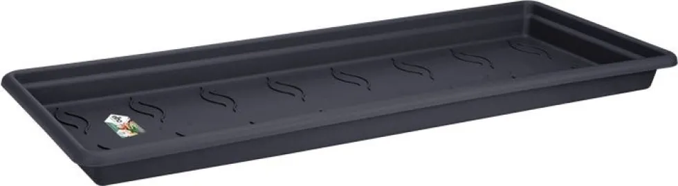 Elho schotel voor balkonbak Green Basics zwart 89,7 x 37,6 x 6,1 cm